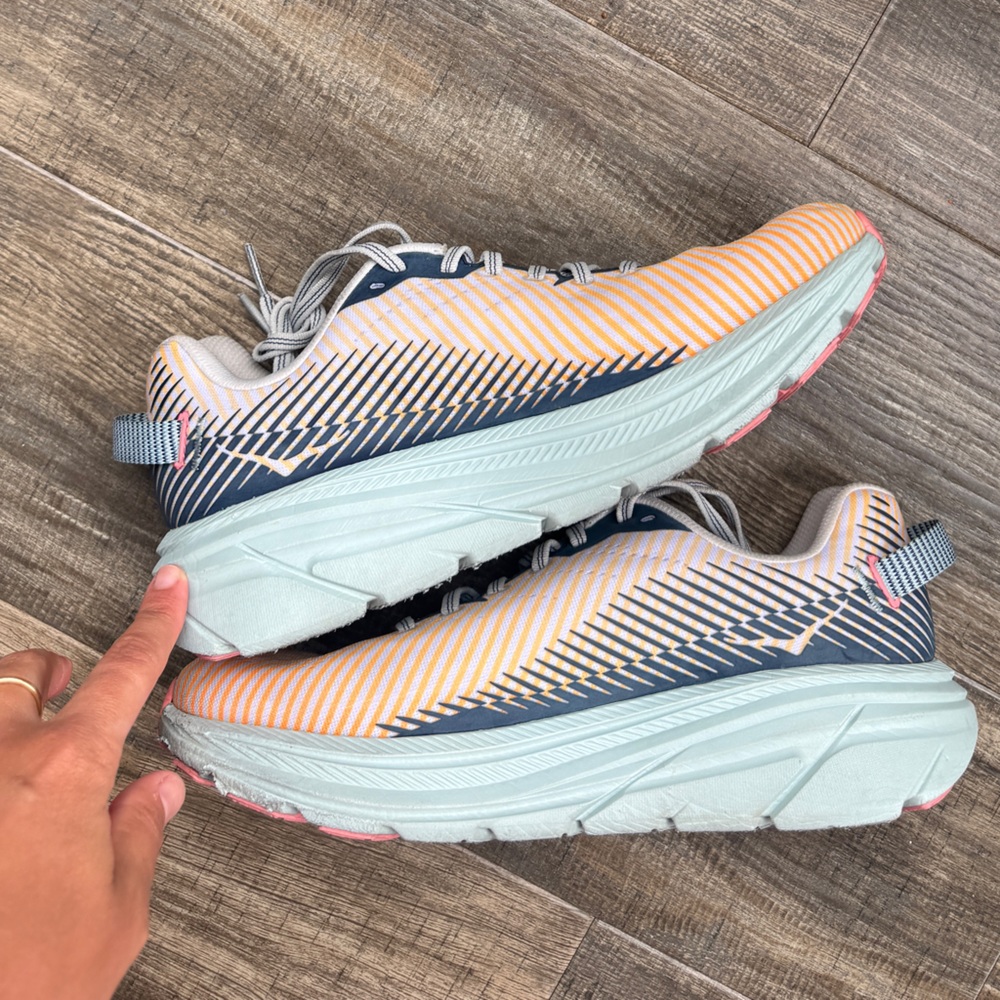 HOKA ONE ONE WOMEN'S RINCON light blue orange 9 - Picture 2 of 6
